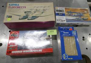 lot 103 image: 4 vintage NewComplete airplane models