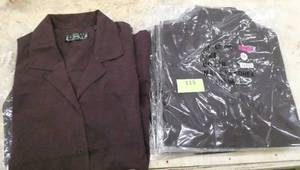 lot 113 image: 7 Med and 3 XL Womens Maroon shirts