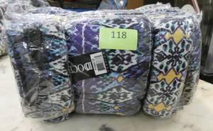 lot 118 image: Pack of 12 Lined Leggings  - purple, blue, black, white