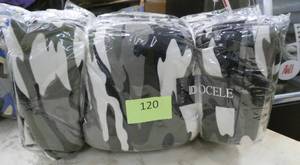 lot 120 image: Pack of 12 Lined Leggings - green, grey, black, white camo