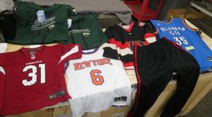 lot 146 image: 7 ToddlerKids Jersey shirts and pants