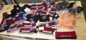 lot 148 image: Group of Adult college headbands about 30 plus wrist bands