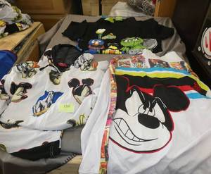 lot 150 image: Adult XL mad Disney jackets and sesame street