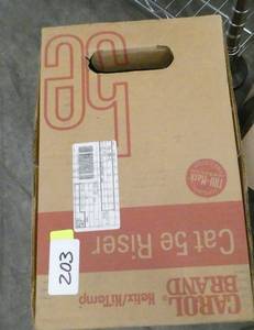 lot 203 image: Case of Cat5e wiring about 34 full