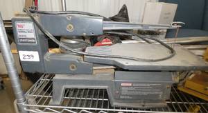 lot 239 image: 16 inch direct drive scroll saw - works