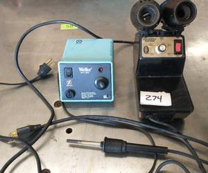 lot 274 image: Weller soldering iron and holder
