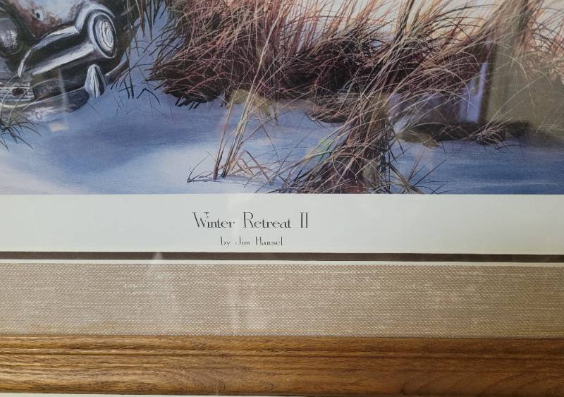 lot 5 image: Signed and Numbered JIM HANSEL Winter Retreat II