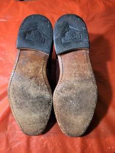 lot 3 image: Stafford Cordovan Wing Tip Dress Shoes