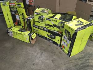 Lot of Assorted Ryobi Lawn Care Items Various Models and Conditions Customer Returns See Terms  on Auction