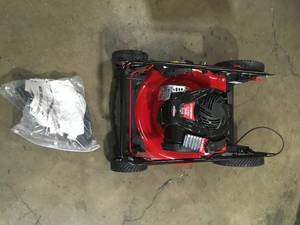 Troy-Bilt 21in. 140cc Briggs & Stratton Gas Push Lawn Mower with Mulching Kit Included Customer Returns See Terms on Auction