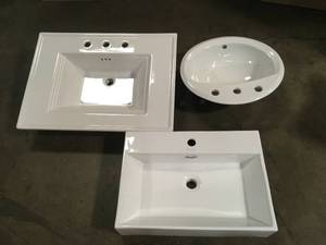 Lot of Mixed Assorted Sinks Various Models and Conditions Customer Returns See Terms on Auction