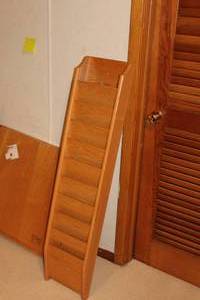 Wooden Wall-Mount Vertical File Shelf