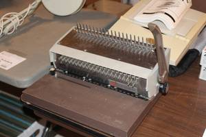 Vintage Combo Paper Punch  Binder