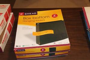 Lot of (2) Smead Box Bottom 2 Letter Size Hanging File Folders