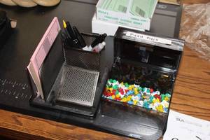 Lot of (2) Office Supplies - Tack Holder, Marker Holder