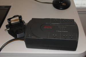 Lot of (2) Office Supplies - 2-Hole Punch, APC Battery Backup plus Surge Protection Back-UPS ES 500