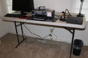 Lifetime Plastic Top  Metal Folding Table