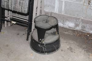 Vintage 15 Rolling Step Stool