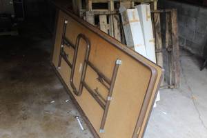 Barricks Manufacturing Company Wooden Folding Conference Table