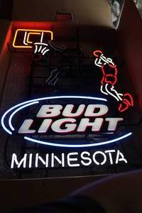 lot 6 image: Bud Lite Minnesota Neon Light