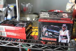 lot 112 image: Lot of (3) Dale Earnhardt Playing Cards in Collector Tin