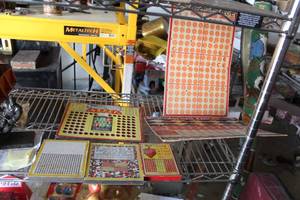 lot 120 image: (3) Punch Games, (3) Flat Boards