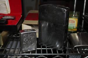 lot 209 image: Lot of (2) 7 Lighters with Cigarette Case