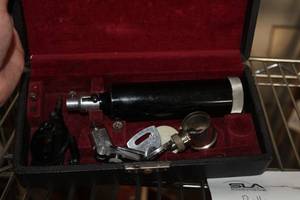 lot 206 image: Vintage Orthalmoscope with Case