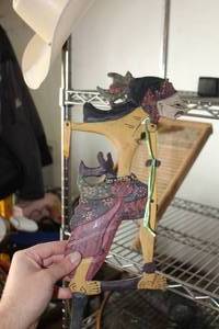 lot 191 image: Vintage 17 Wooden Puppet