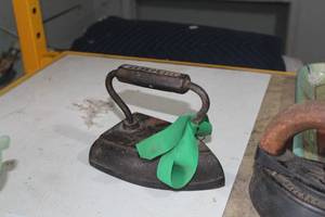 lot 83 image: Vintage Cast Iron Clothes Iron