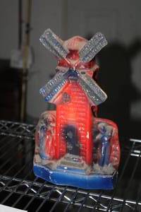 lot 216 image: 10 Windmill Ceramic Table Statue