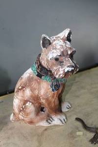 lot 93 image: 12 Dog Ceramic Table Statue