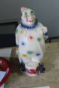lot 92 image: 13 Clown Ceramic Table Statue