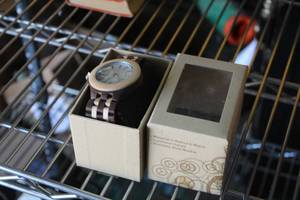 lot 244 image: 100% Natural Wood Wrist Watch with Case