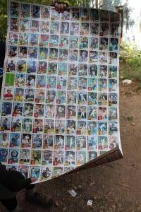 lot 270 image: Topps Baseball Card Flat (uncut)