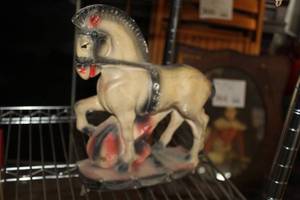 lot 280 image: Horse Ceramic Table Statue