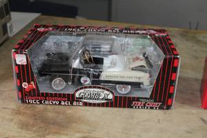 lot 374 image: 1955 Chevrolet Bel Air Chain Driven Pedal Car Limited Edition Diecast Adult Collectible  by  Gearbox Toys