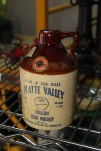 lot 339 image: Platte Valley Straight Corn Whiskey Jug