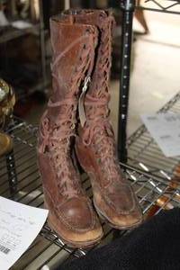 lot 356 image: Vintage Leather WWI Army or Scout Boots