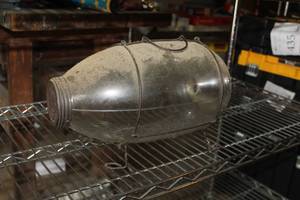 lot 330 image: Vintage Glass Fishermans Bait Trap