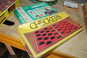 lot 371 image: Lot of (2) Board Games - Checkers, Memory Game