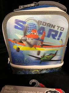 lot 16 image: New Cars & Planes Lunch Boxes & Pajamas