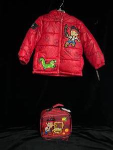lot 20 image: NEW Disney Pirate Lunch Box & Winter Coat