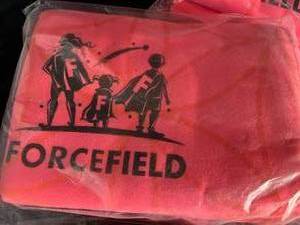 lot 26 image: New Pink Forcefield Blankets with Flashlights (lot of 2)