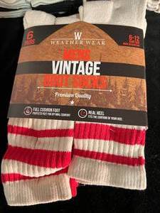 lot 66 image: New Lot of 3 Pack Mens Vintage Boot Socks #2 (18 total)