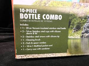 lot 76 image: NEW Ozark Trail 10pc Bottle Combo
