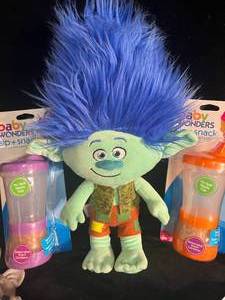lot 132 image: NEW Baby SipSnack Cups and Outfits & Troll Doll