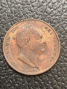 1831 Large William IV Penny