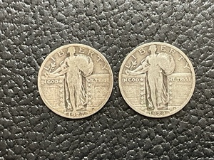 1927 & 1928 Standing Liberty Quarters