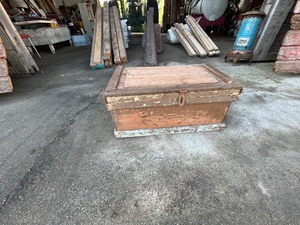 old wood box